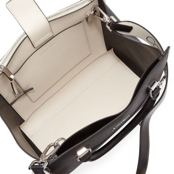 SOLD! Calvin Klein Saffiano Satchel Bag - Picture 4 of 6